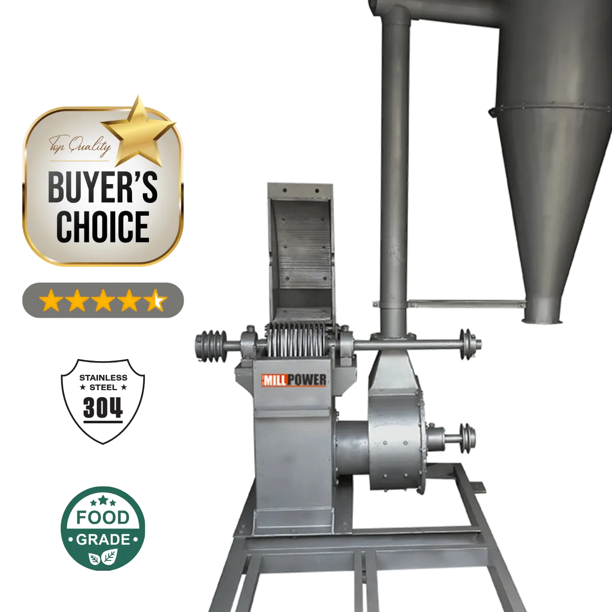 industrial pulverizer machine chamber open